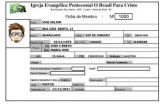Ficha de Cadatro de Membro empresa/igreja/club/academias