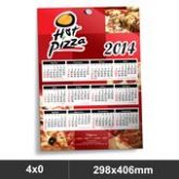 Calendario com furo de parede 2014