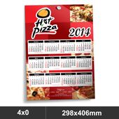 Calendario com furo de parede 2014